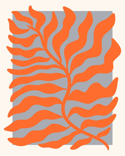Flowing Orange Leaves