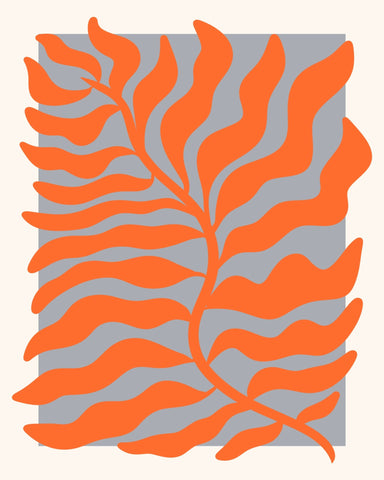 Flowing Orange Leaves