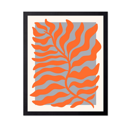 Flowing Orange Leaves