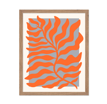 Flowing Orange Leaves