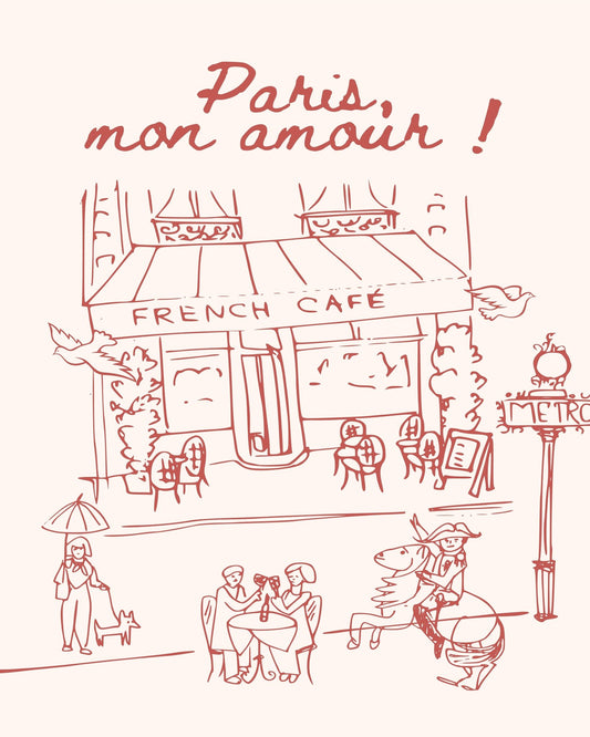 Paris Cafe Sketch No3