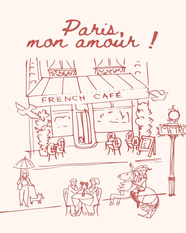 Paris Cafe Sketch No3