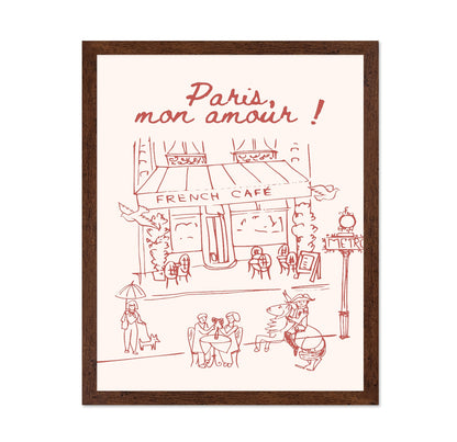 Paris Cafe Sketch No3