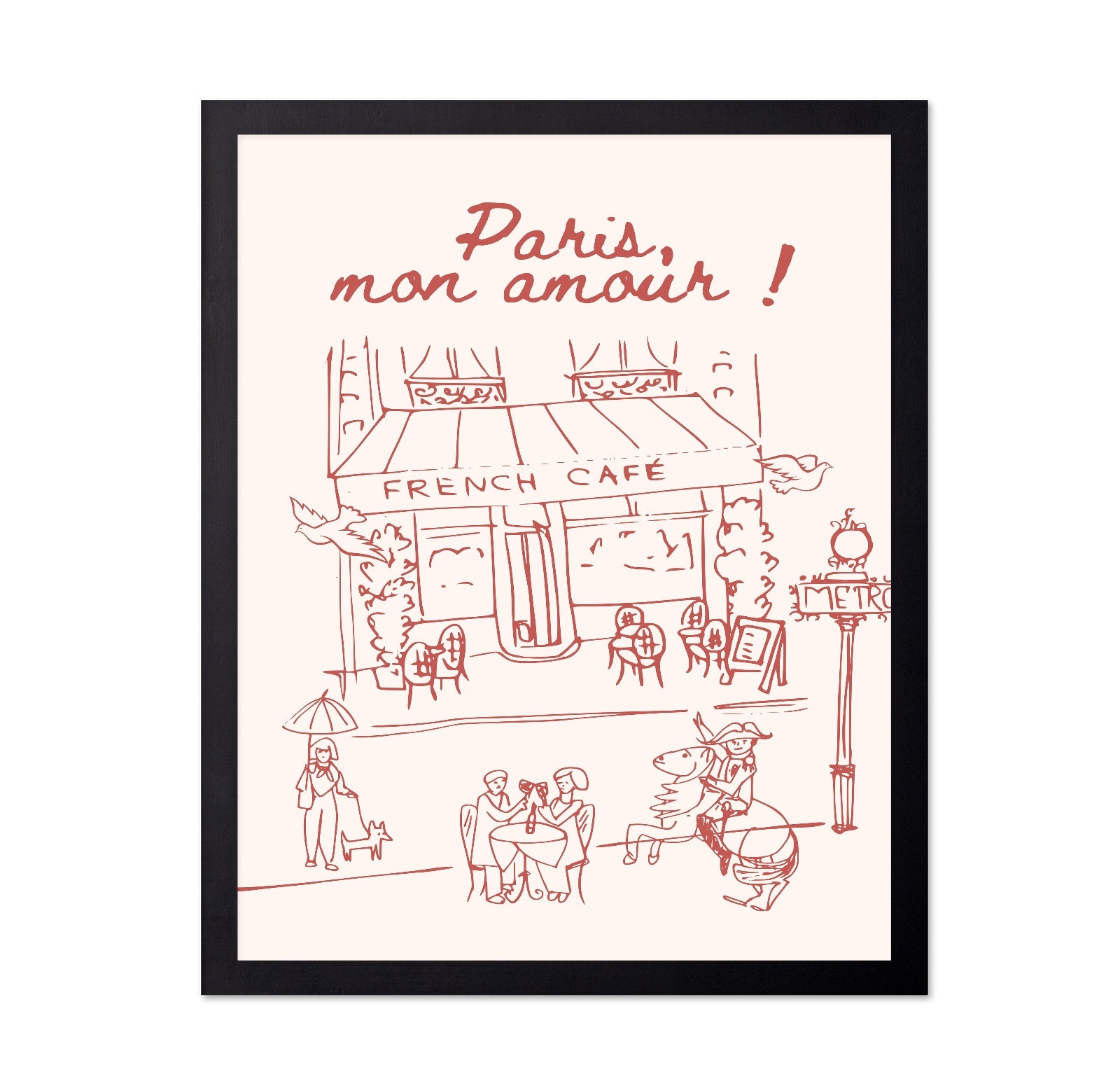Paris Cafe Sketch No3