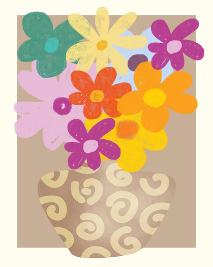 Colorful Flower Vase No1