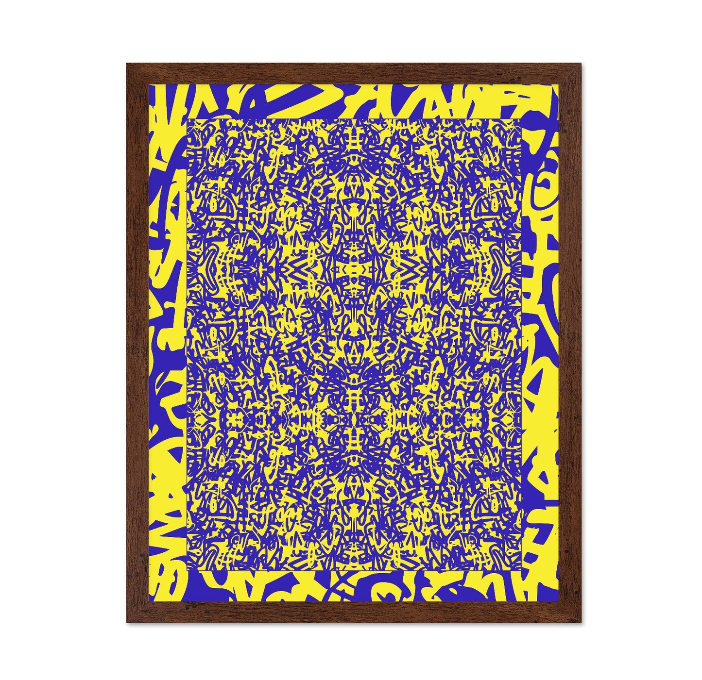 Yellow Graffiti Grid