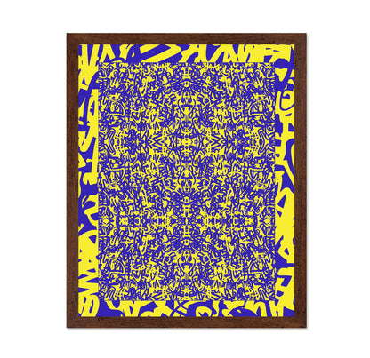 Yellow Graffiti Grid