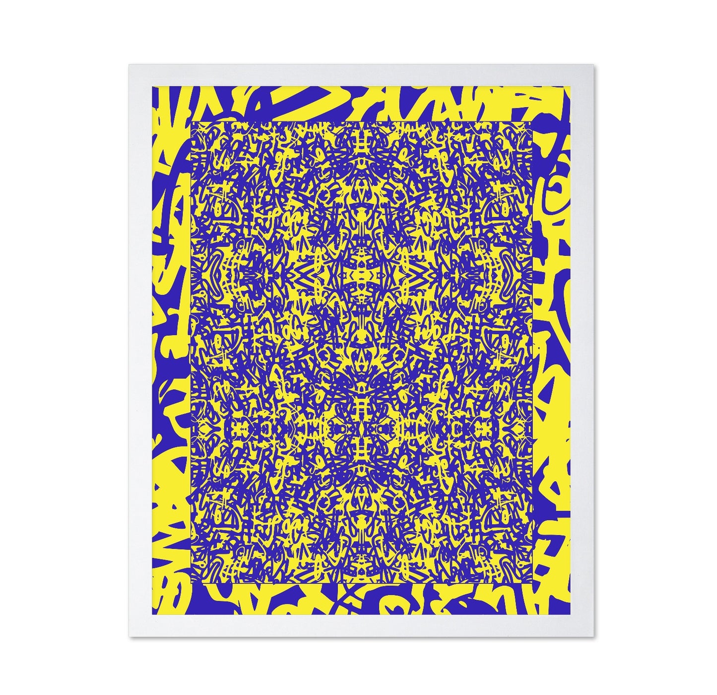 Yellow Graffiti Grid