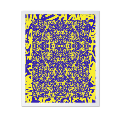 Yellow Graffiti Grid