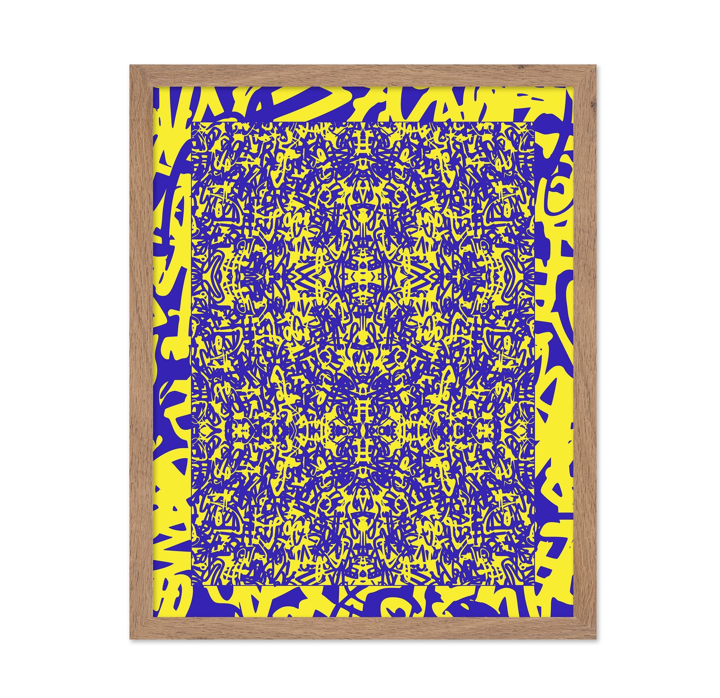 Yellow Graffiti Grid