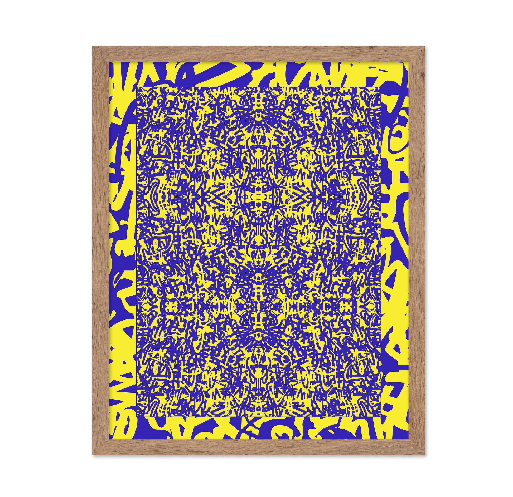 Yellow Graffiti Grid