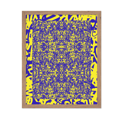 Yellow Graffiti Grid