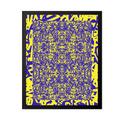 Yellow Graffiti Grid