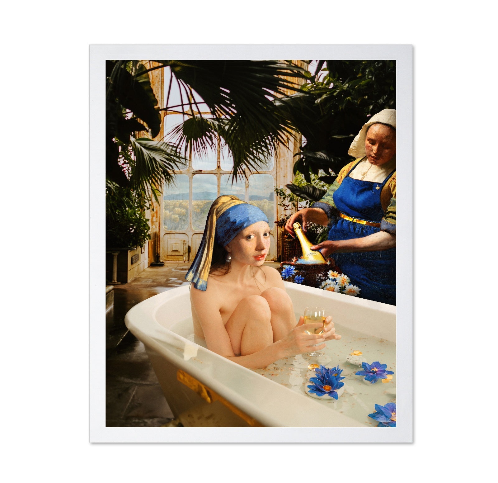 Pearl Girl Bath Collage