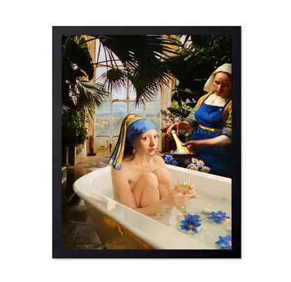 Pearl Girl Bath Collage