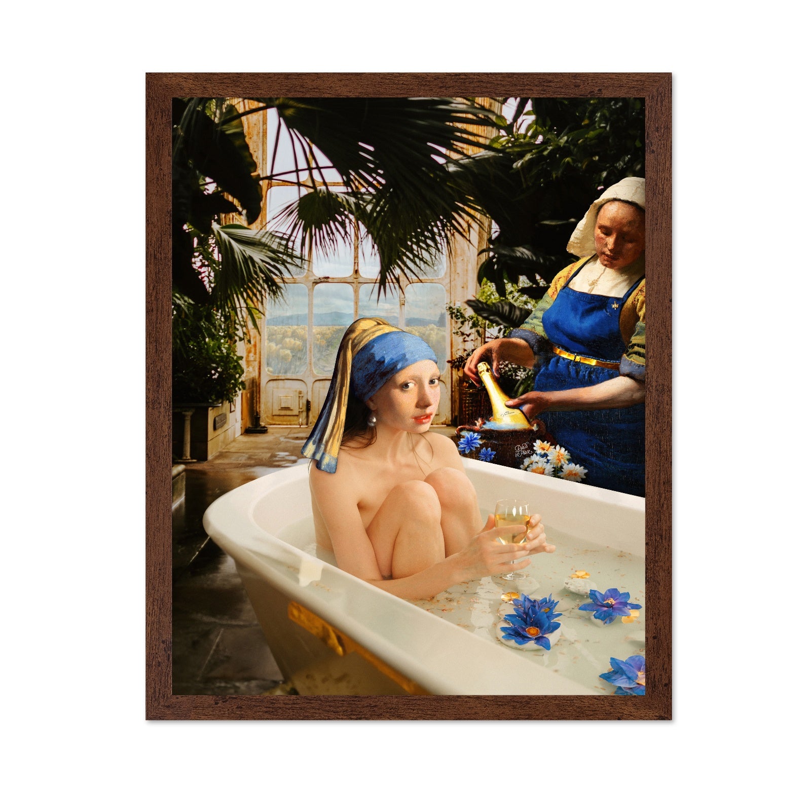 Pearl Girl Bath Collage