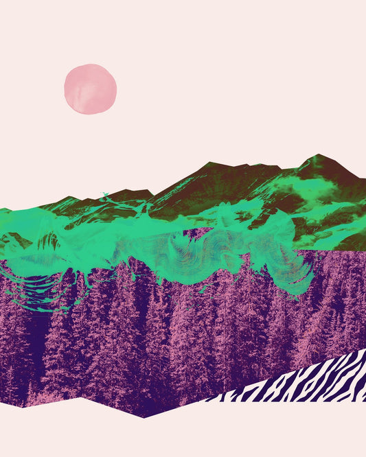 Neon Mountain Horizon