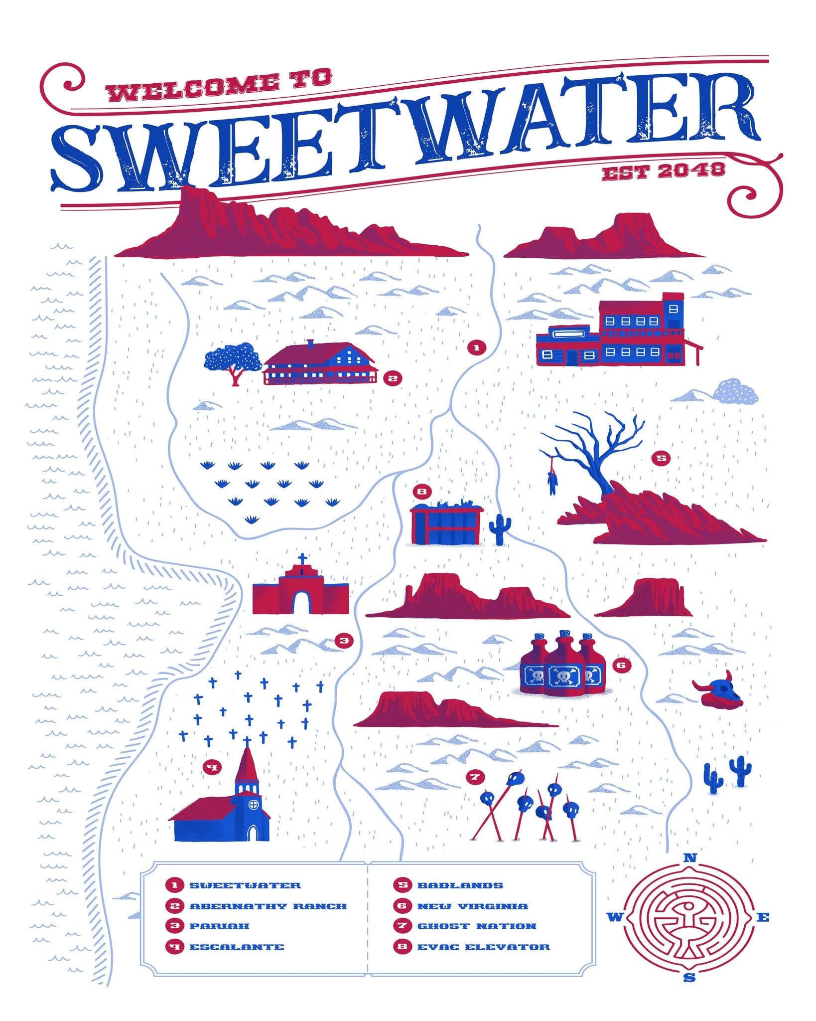 Sweetwater Map Poster