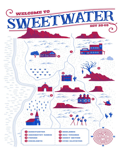 Sweetwater Map Poster