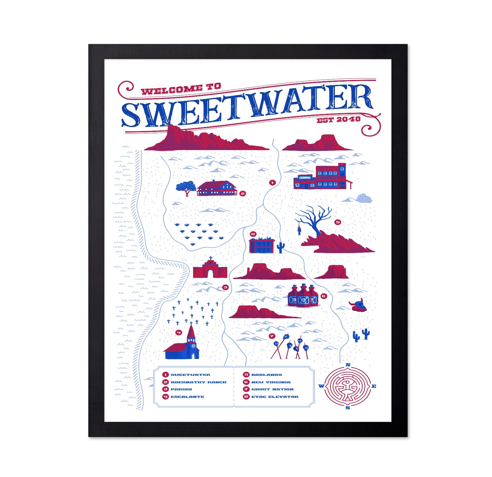 Sweetwater Map Poster