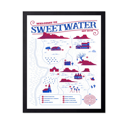 Sweetwater Map Poster