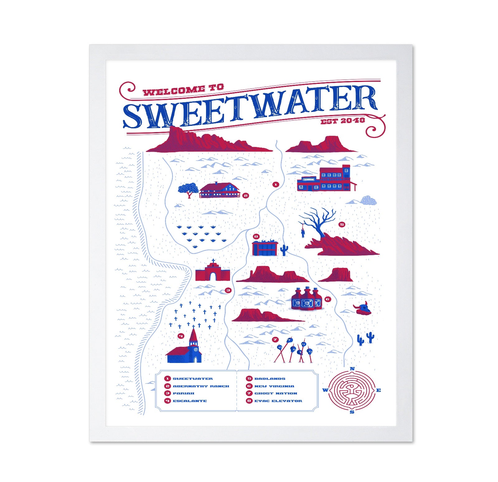 Sweetwater Map Poster