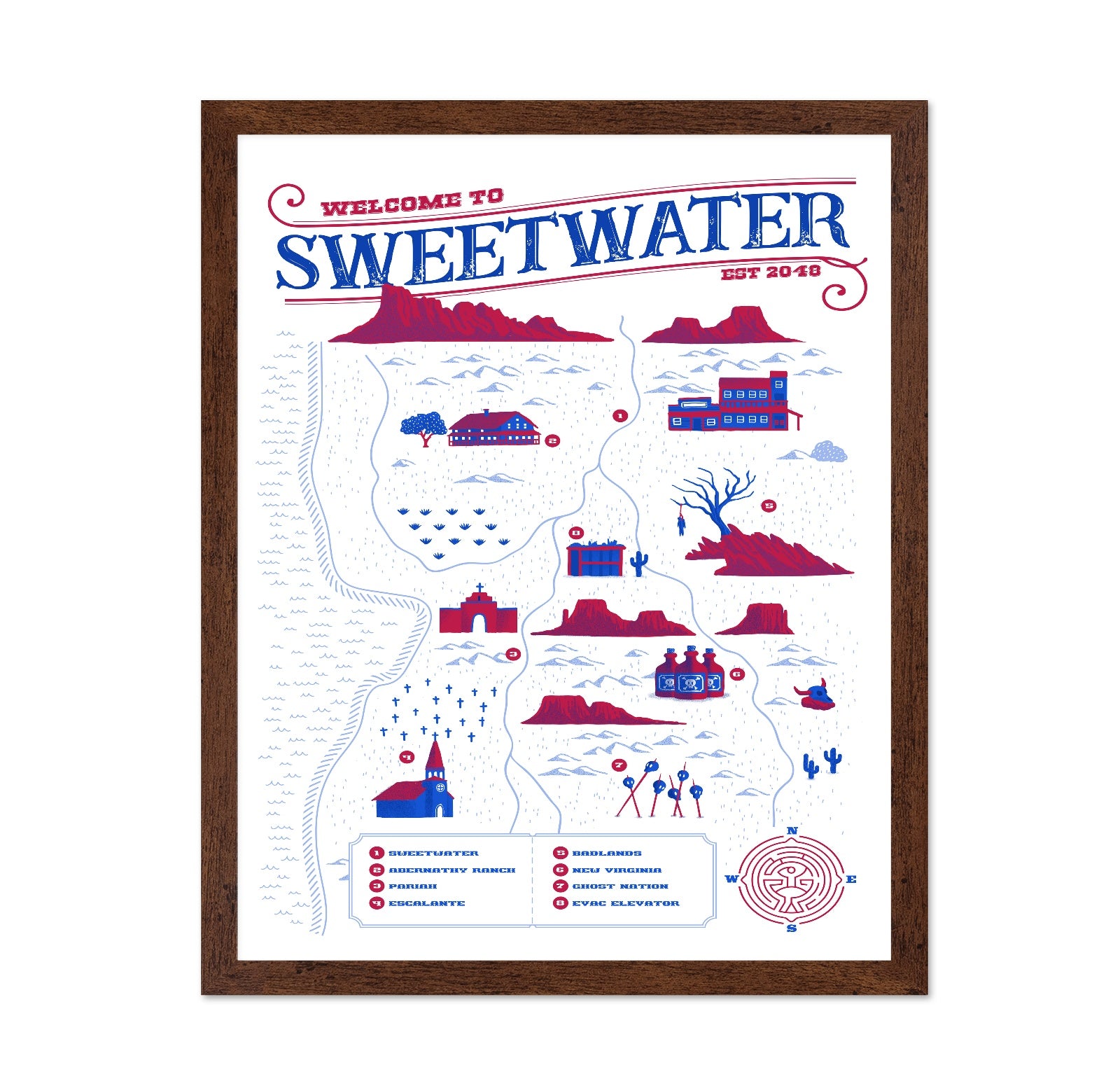 Sweetwater Map Poster