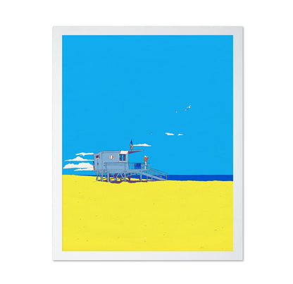 Lifeguard Beach Scene
