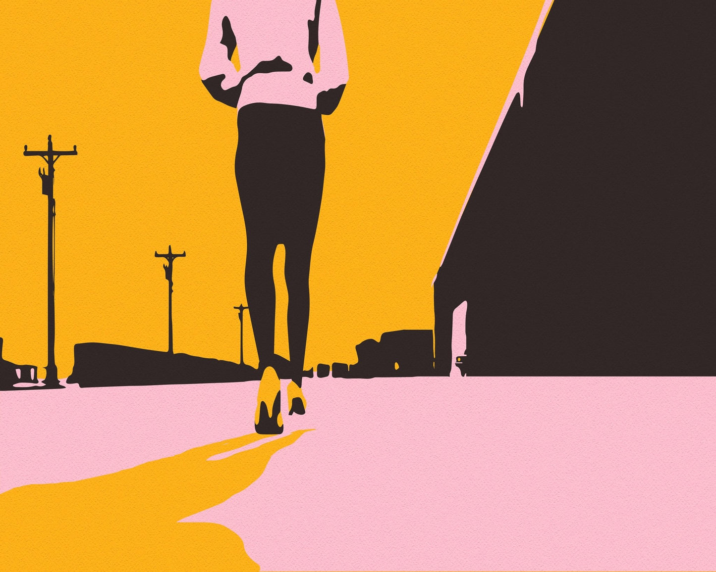 Sunset Walk Silhouette