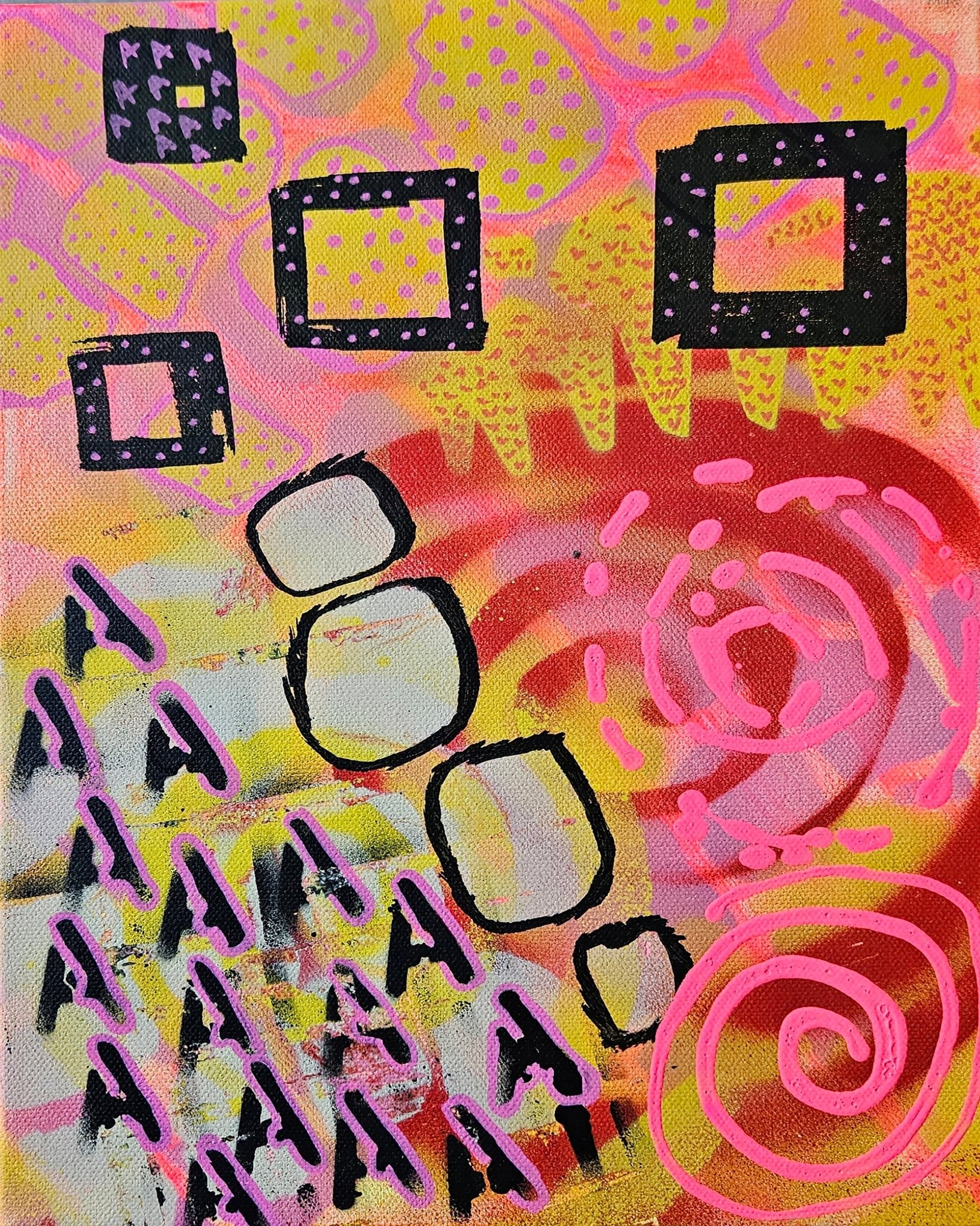 Neon Game Pattern