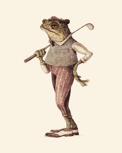 Golfing Frog