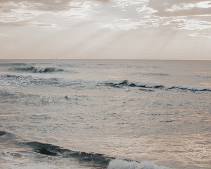 Overcast Ocean Waves