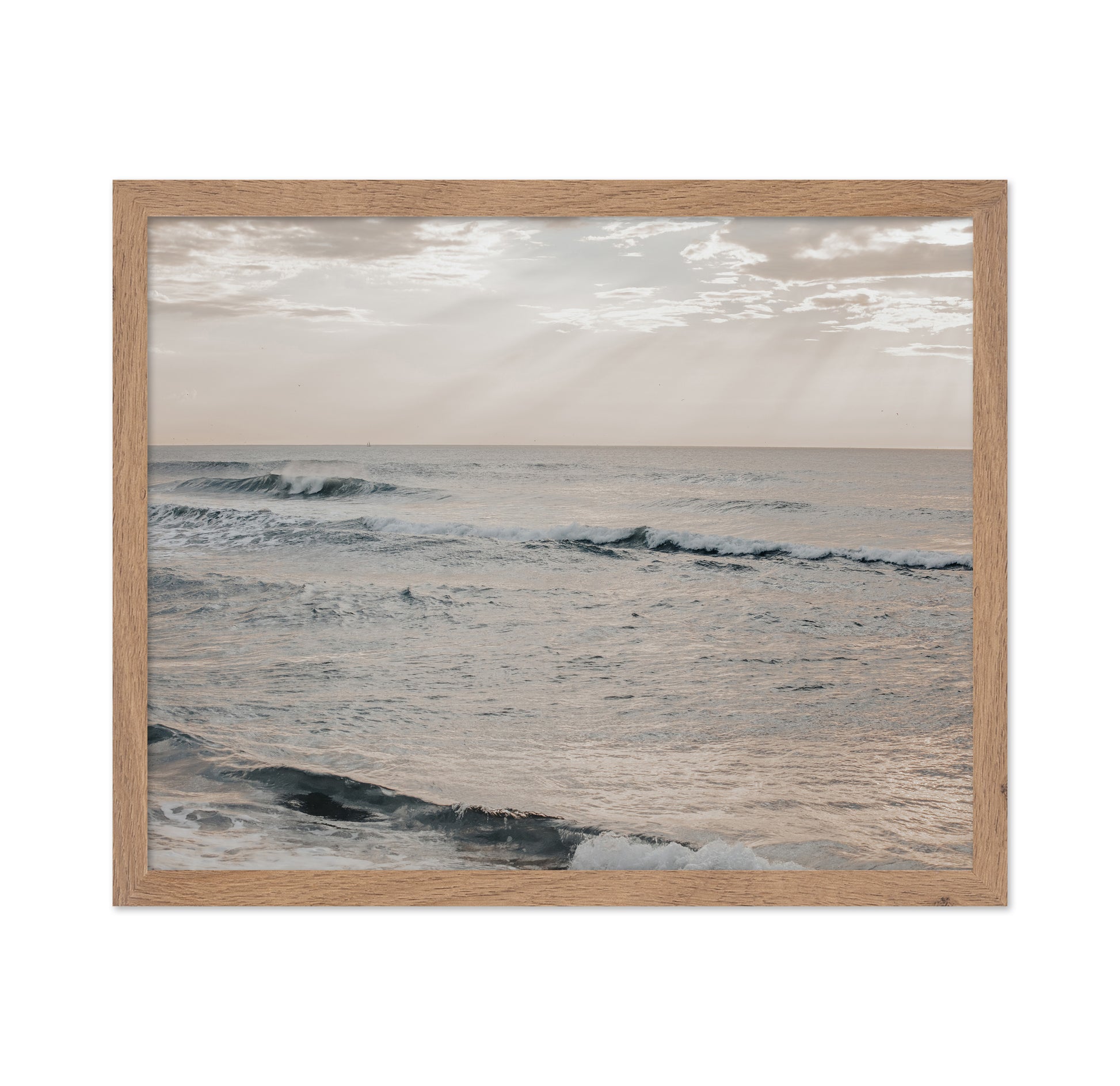Overcast Ocean Waves