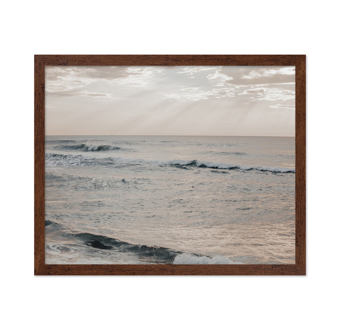 Overcast Ocean Waves
