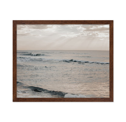Overcast Ocean Waves