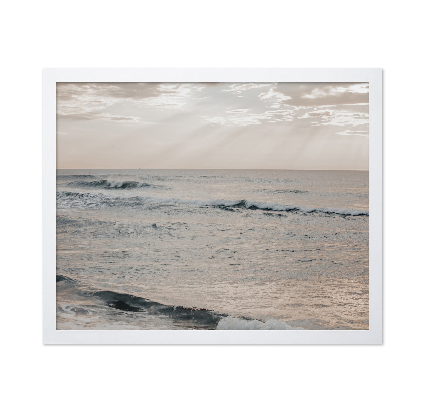 Overcast Ocean Waves