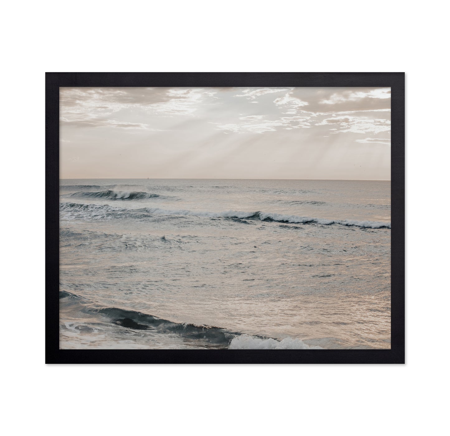 Overcast Ocean Waves