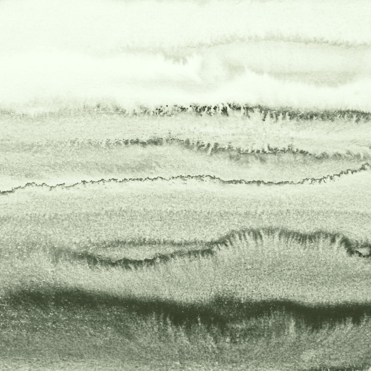Green Watercolor Waves