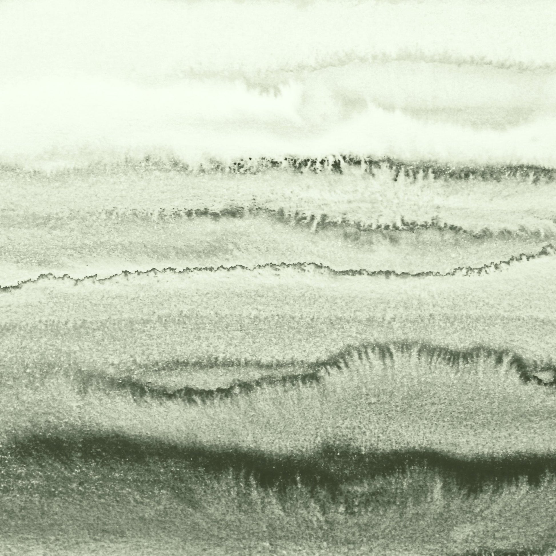 Green Watercolor Waves