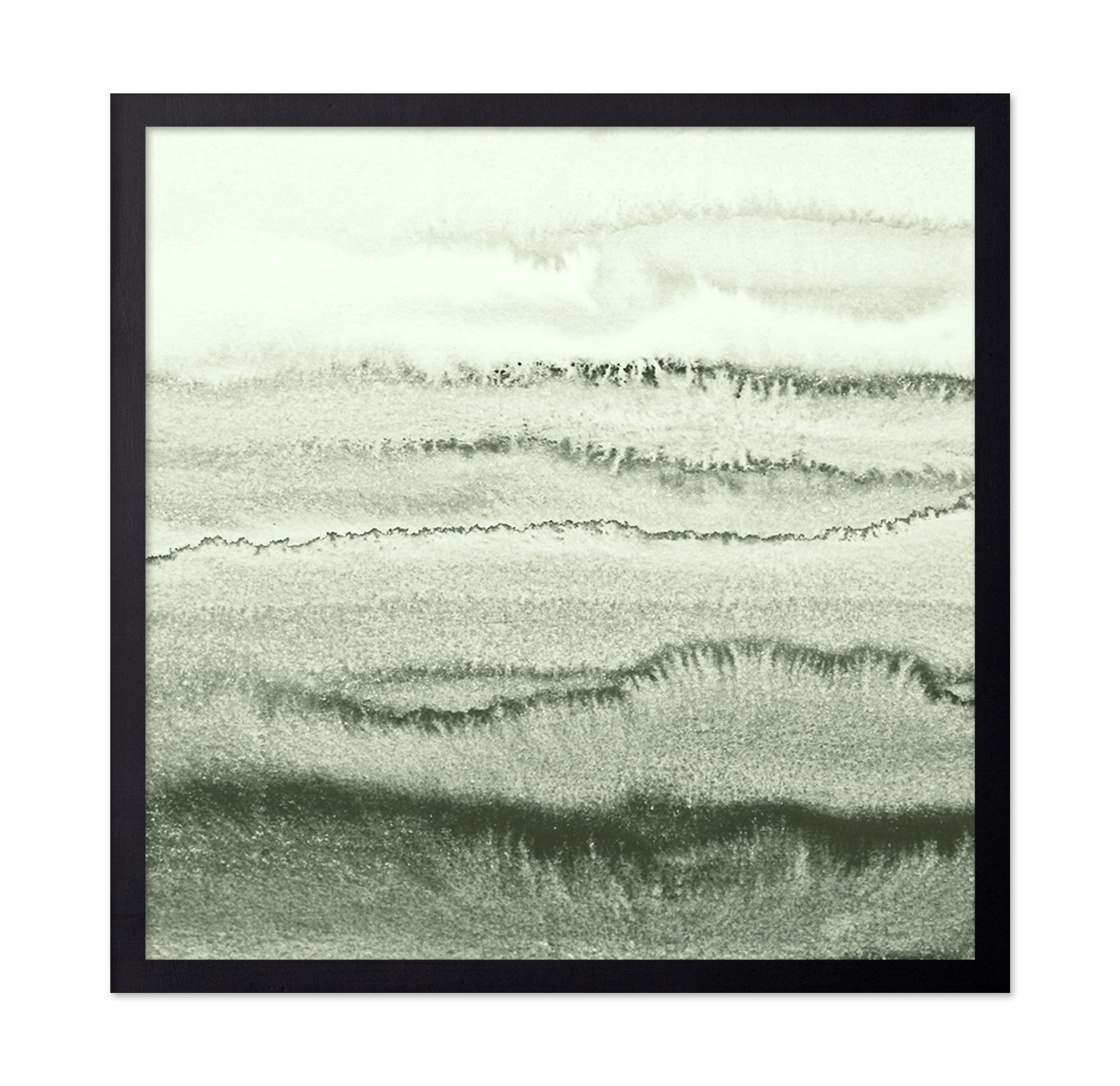 Green Watercolor Waves