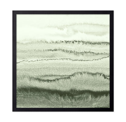 Green Watercolor Waves