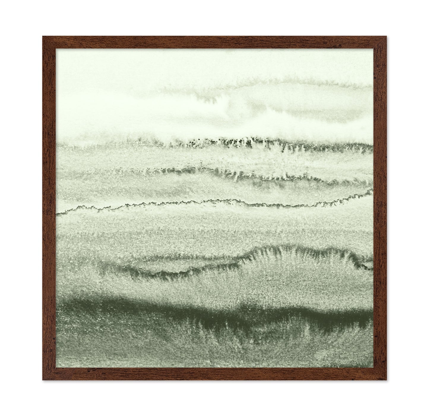 Green Watercolor Waves