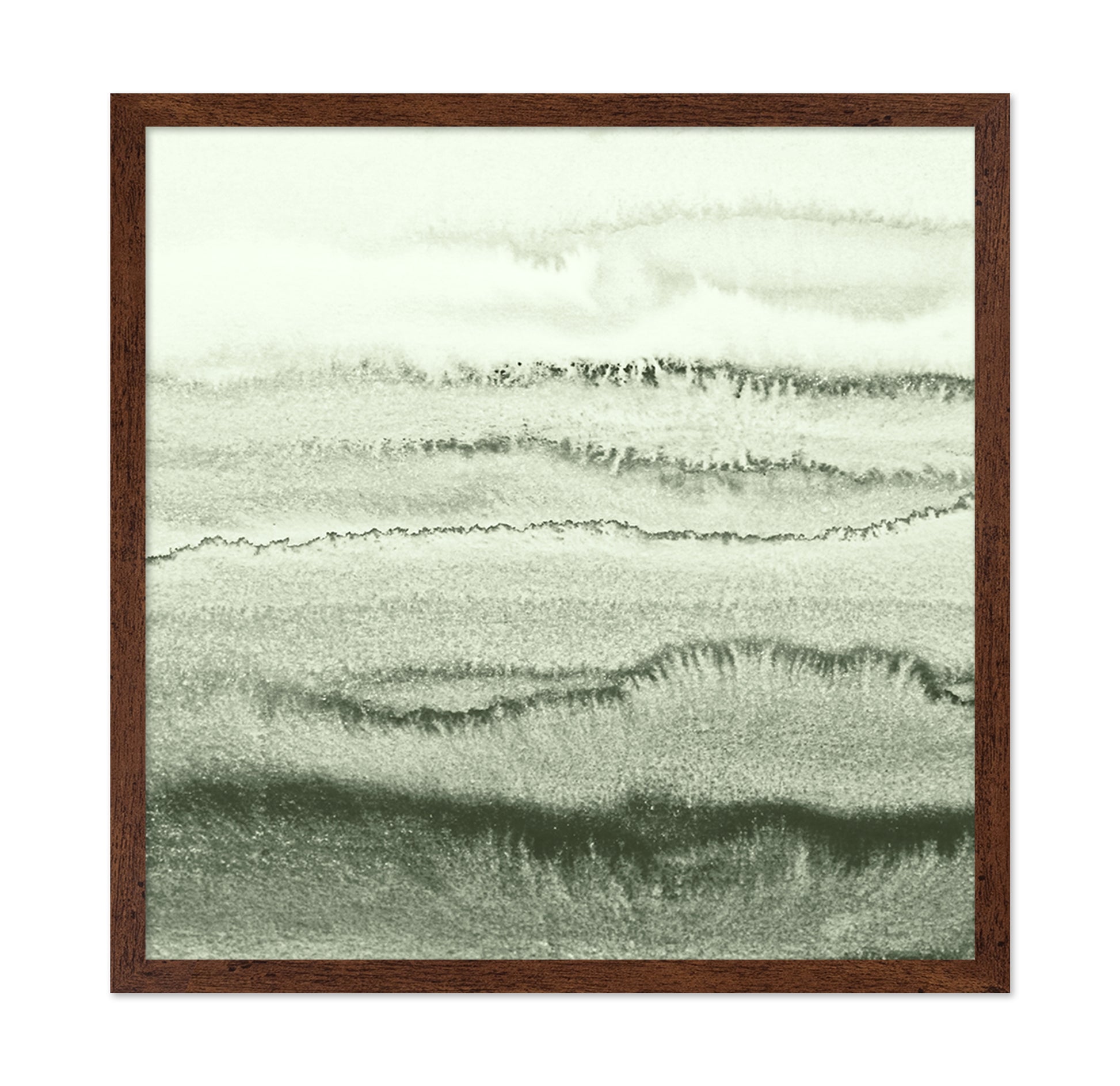 Green Watercolor Waves