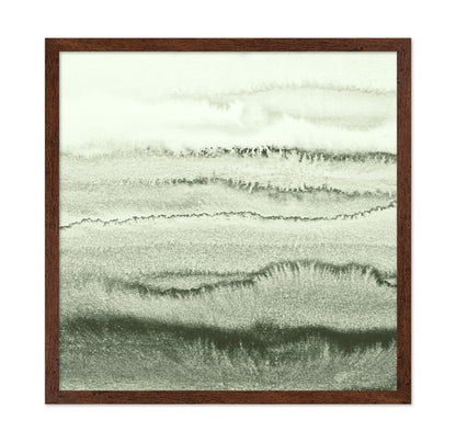 Green Watercolor Waves