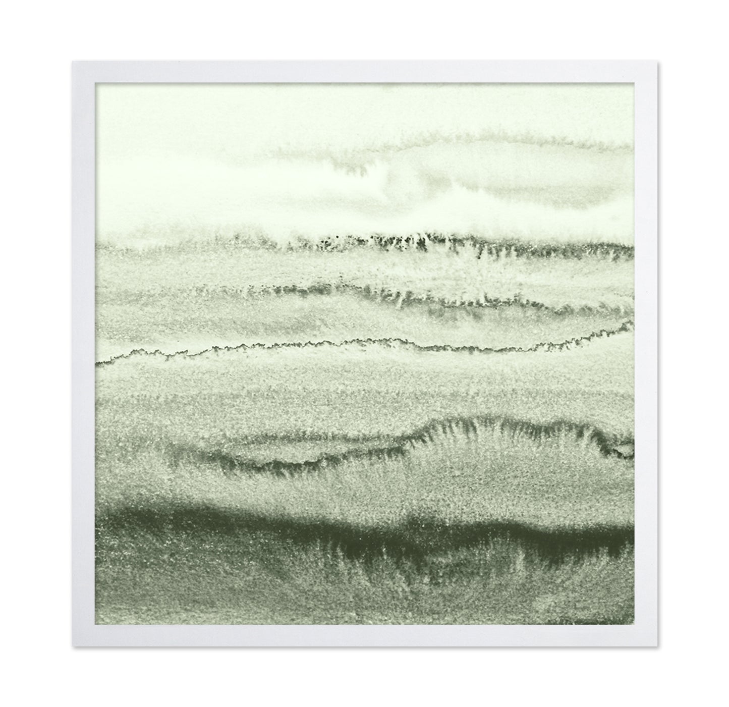 Green Watercolor Waves
