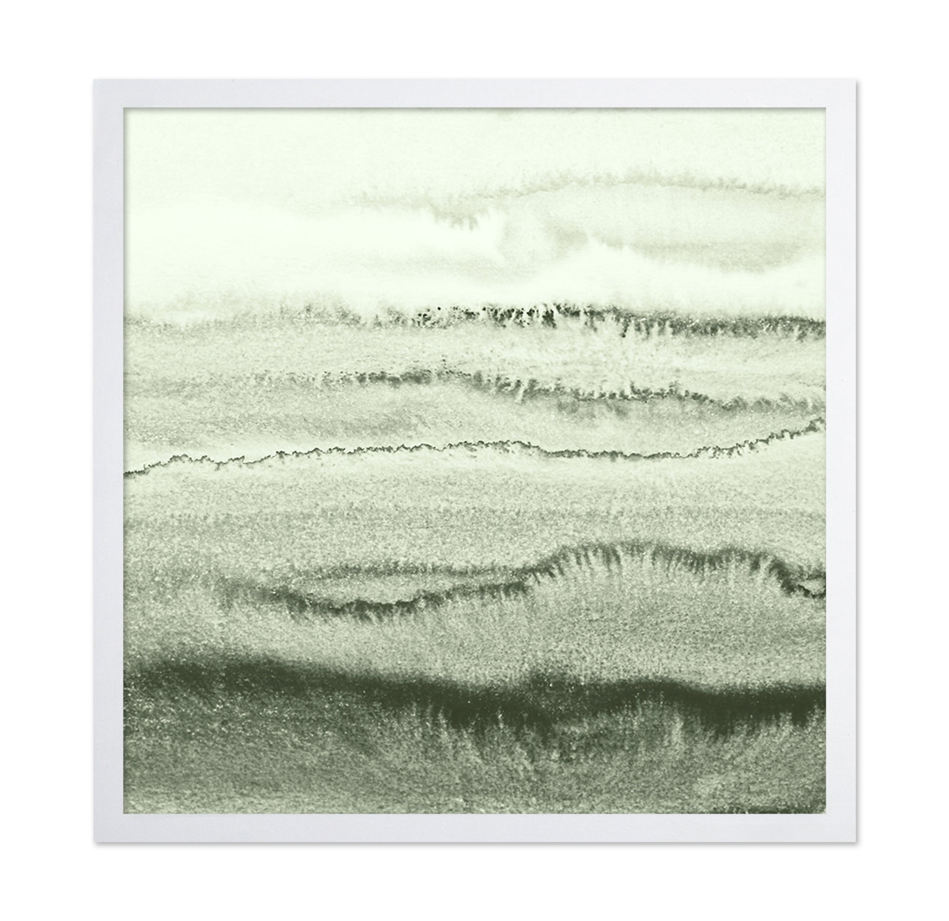 Green Watercolor Waves