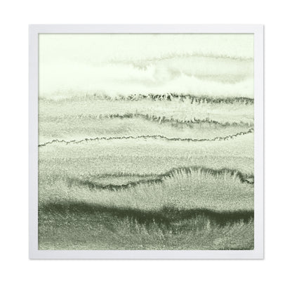 Green Watercolor Waves
