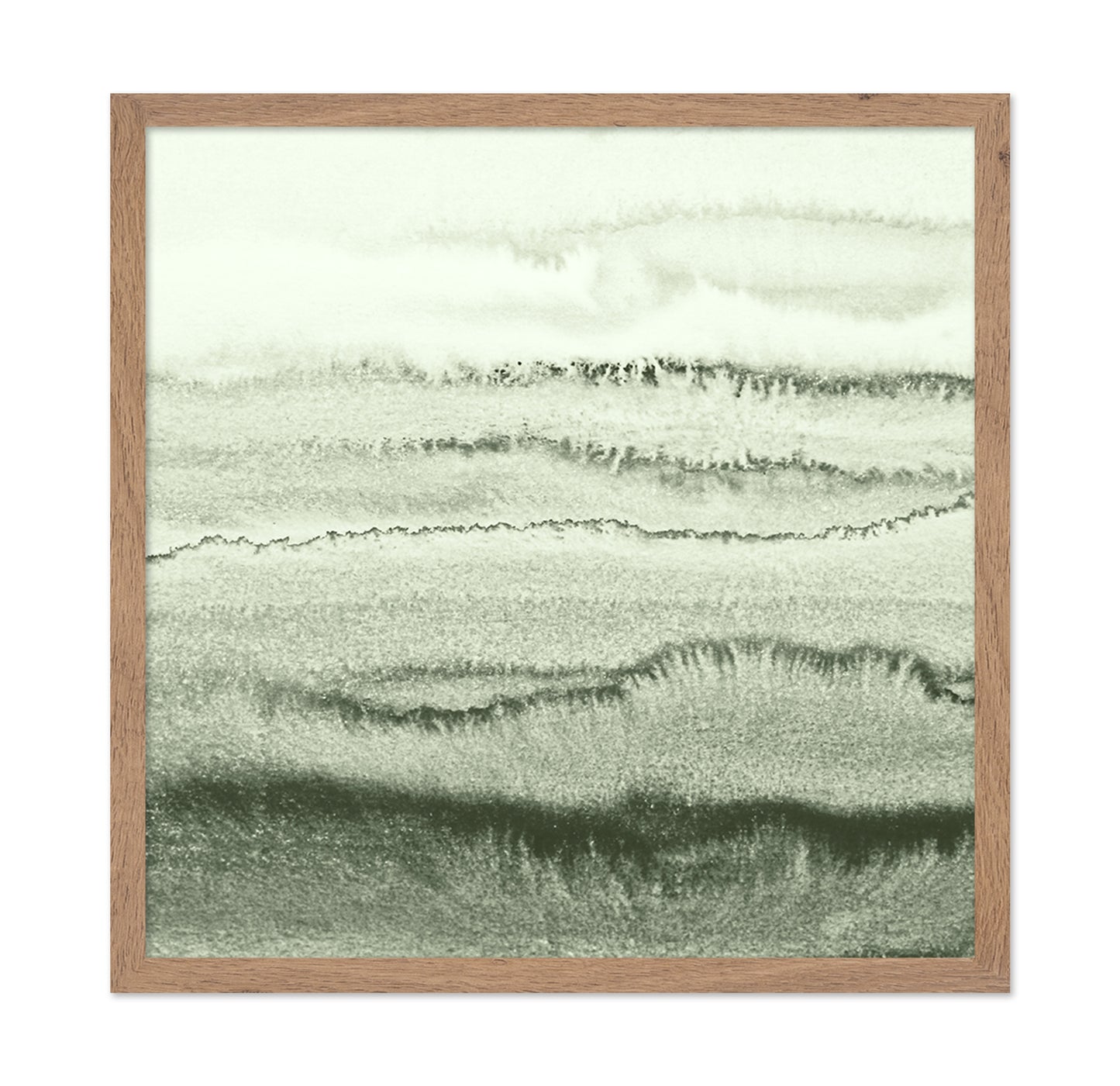 Green Watercolor Waves