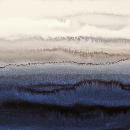 Deep Blue Watercolor Waves