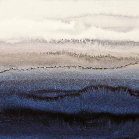 Deep Blue Watercolor Waves